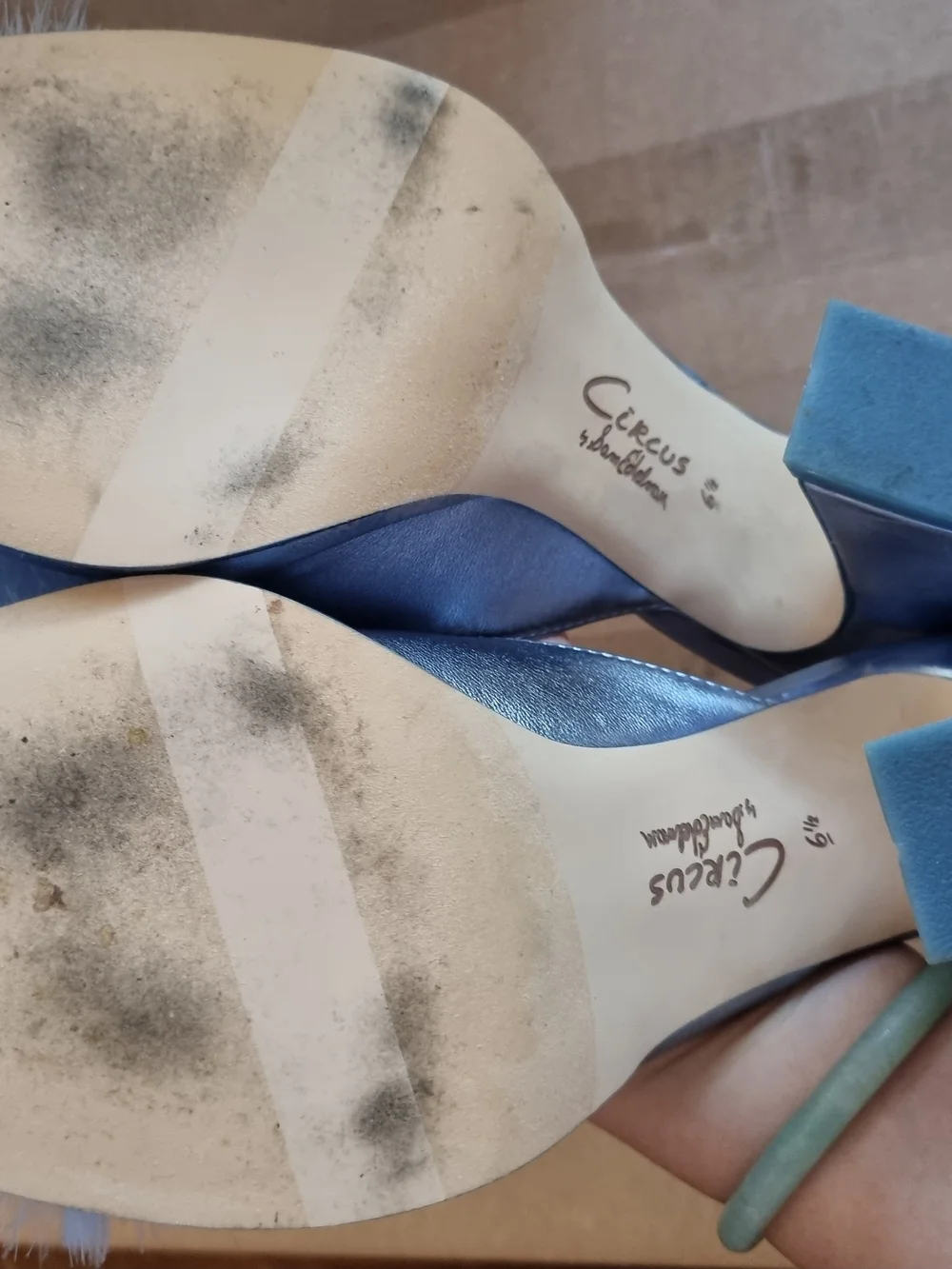 Circus by Sam Edelman Blue Block Heel Sandals - Picture 3 of 4
